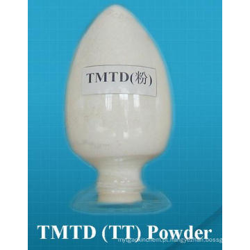 Aditivos Químicos de Borracha Tetramethyl Thiuram Disulfide Accelerator Tmtd Tt